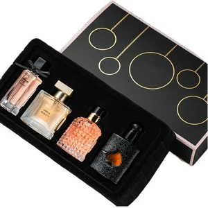 Gift Box Four Piece Set Women Perfume Spray 105ml Floral Scent  Lasting Fragrance